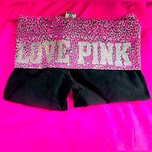 VS Pink Fold Over Shorts